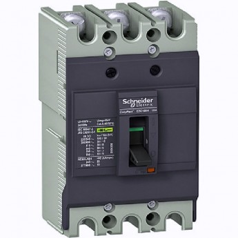 Автоматический выключатель 3P SCHNEIDER ELECTRIC EASYPACT EZC100 10KA/400В 63 A