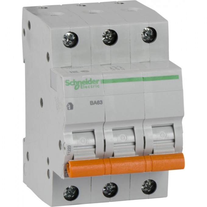 Автоматический выключатель SCHNEIDER ELECTRIC ДОМОВОЙ ВА63 3П 16A C 4,5 кА, Болгария/Италия 11223