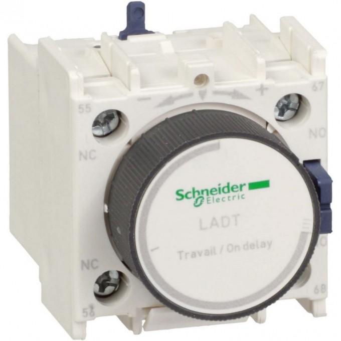 Дополнительный контактный блок SCHNEIDER ELECTRIC TESYS с выдержкой времени 0,1…30С, винтовой зажим LADR2