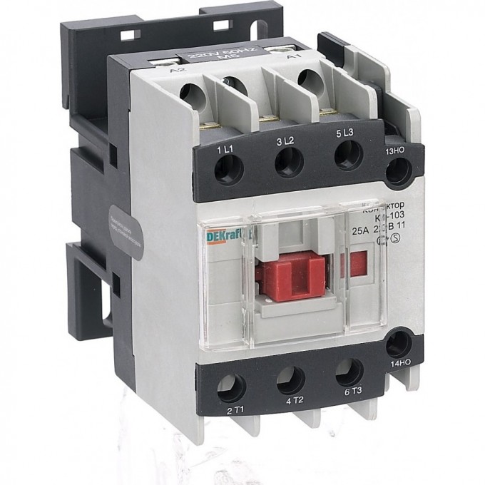 Контактор SCHNEIDER ELECTRIC DEKRAFT 25А 220В АС3 1НО+1НЗ КМ-103 22118DEK