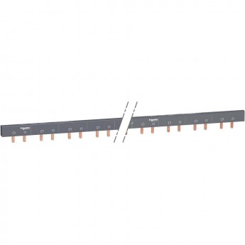 Гребенчатая шинка ДОП.+2П (AuxL1L2…) 57 МОД.18ММ 100А разрезаемая Гребенчатая шинка ДОП.+2П (AuxL1L2…) 57 МОД.18ММ 100А разрезаемая