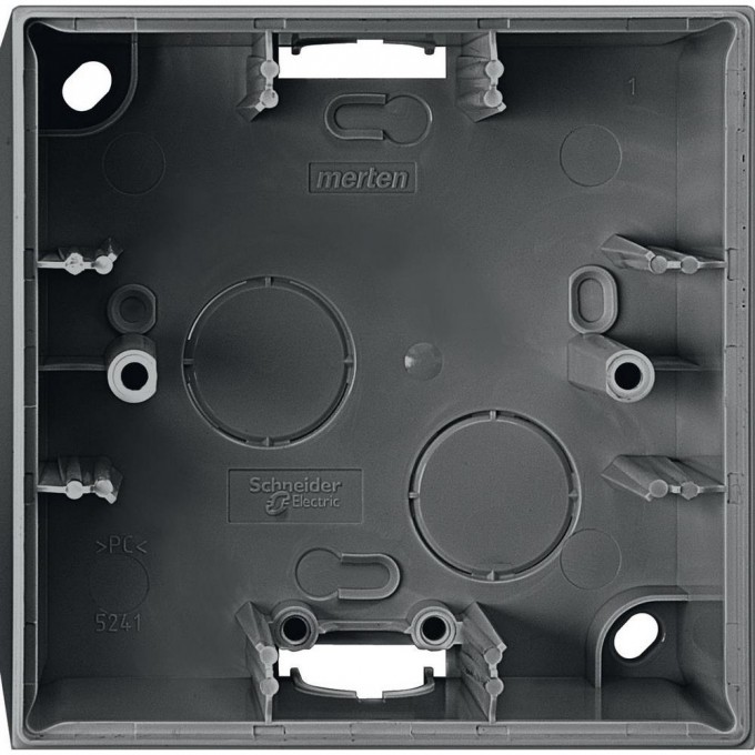Корпус MERTEN M-ELEGANCE для открытого монтажа 1 пост,АНТРАЦИТ,SM MTN524114