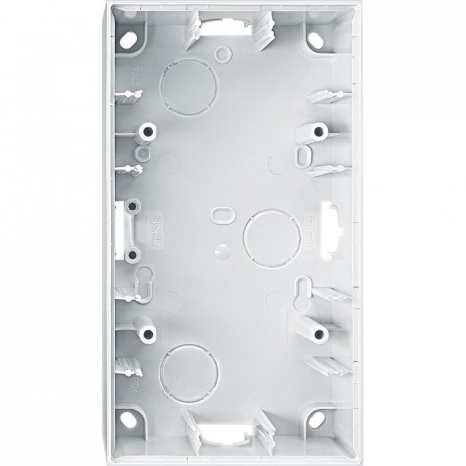 Корпус MERTEN M-ELEGANCE для открытого монтажа 2 поста, ПОЛ.БЕЛЫЙ,SM MTN524219