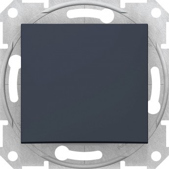 Переключатель 1-клавишный SCHNEIDER ELECTRIC SEDNA, сх.6, 10А, 250В, графит