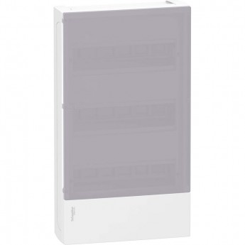 Щит навесной SCHNEIDER ELECTRIC MINI PRAGMA с прозрачной дверцей 3РЯД/36МОД,IP40,IK07,63А,2 клеммы,Италия
