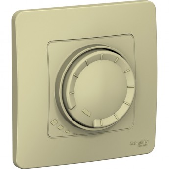 Светорегулятор (диммер) SCHNEIDER ELECTRIC BLANCA поворотно-нажимной универсальный, 400ВТ, бежевый