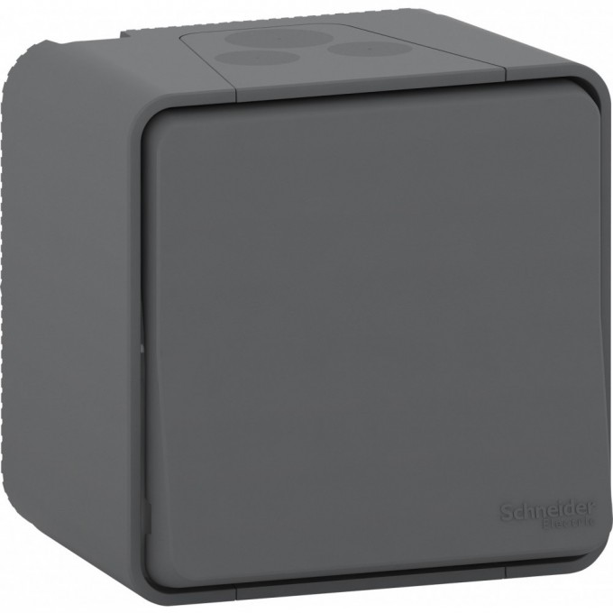 Выключатель SCHNEIDER ELECTRIC MUREVA S в сборе О/У, АНТРАЦИТ, IP55 MUR35026