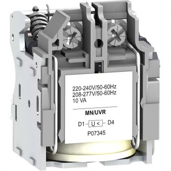 Расцепитель минимального напряжения SCHNEIDER ELECTRIC MN 200/240В 50/60ГЦ