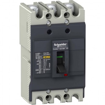 Автоматический выключатель 3P SCHNEIDER ELECTRIC EASYPACT EZC100 18 кА/380В 100 A